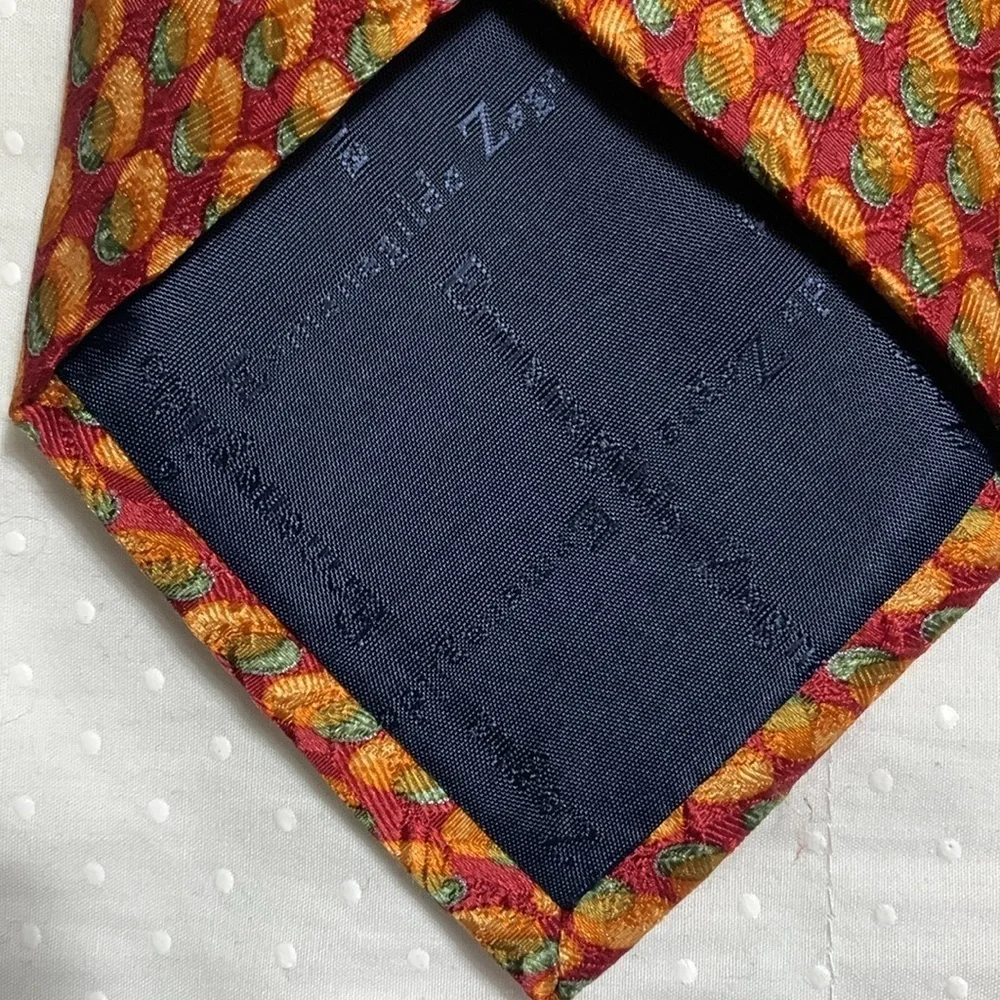Ermenegildo Zegna Elegant 100% Silk Men's Tie